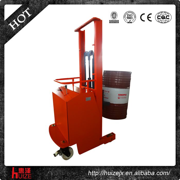 2半電動配重油桶車（無底腿，只堆垛，不翻轉）